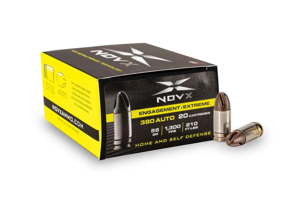 Ammunition Novx Ammunition Ready Series 380ACP NOVX .380 Auto SP 56 gr Engagement Extreme Lead Free ammo 20 rounds • Model: Ready Series